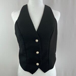 NWOT Shein Chic Black Textured Vest Top – Small